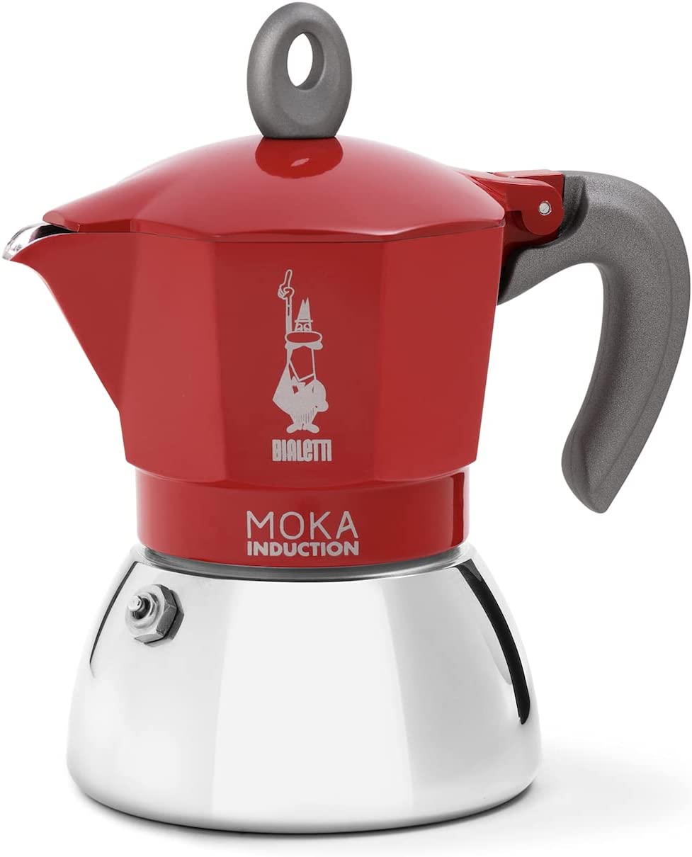 ビアレッティ(BIALETTI) モカインダクション 4カップ用 レッド 6944