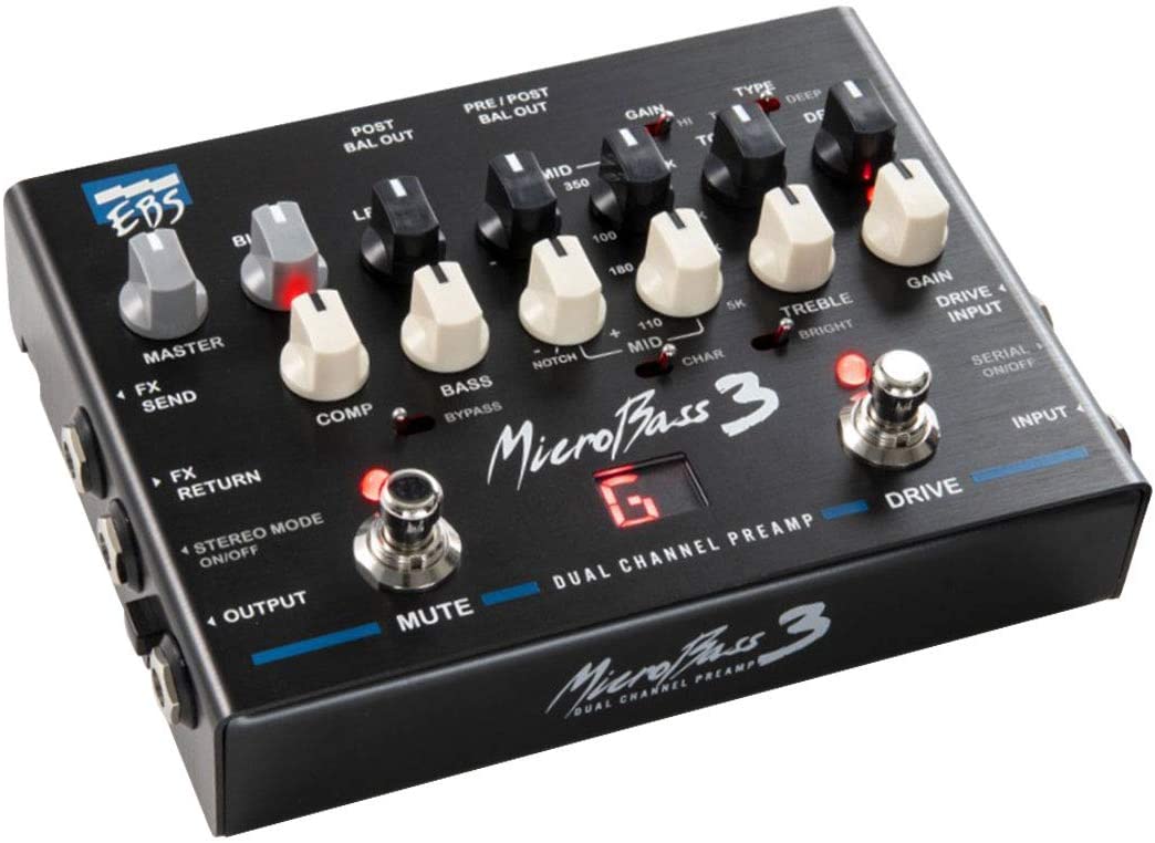 イービーエス(EBS) 2チャンネルベース用プリアンプ MICRO BASS3