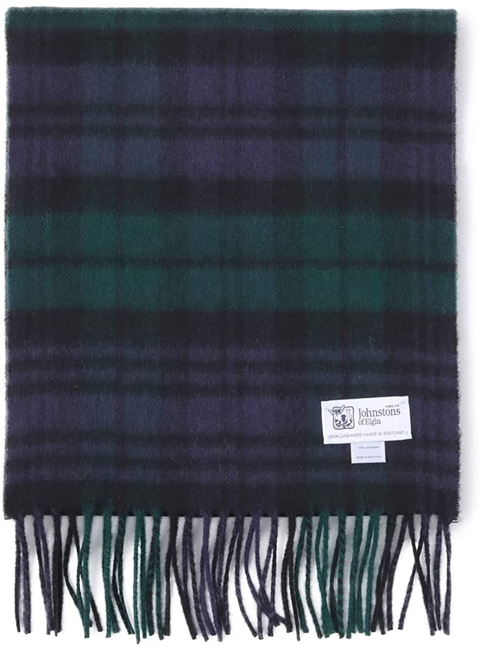 ジョンストンズ(Johnstons) カシミヤ チェック柄 マフラー