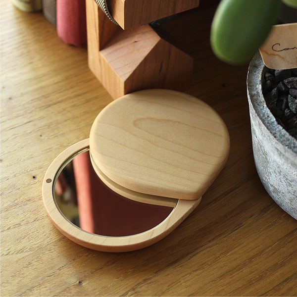 ハコア(Hacoa) 木製スライドミラー