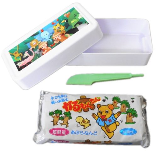 昭和教材 森のともだち ケース入り・ヘラ付き かる木ちゃん 2021