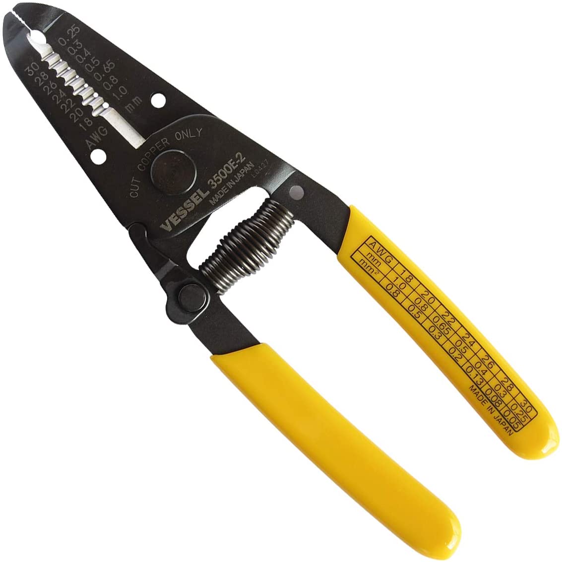 ベッセル(VESSEL) 単線・より線用ワイヤーストリッパー No.3500E-2