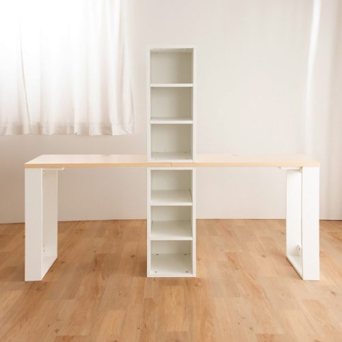 ニトリ(NITORI) コンパクトツインデスク ラック付き 5651780