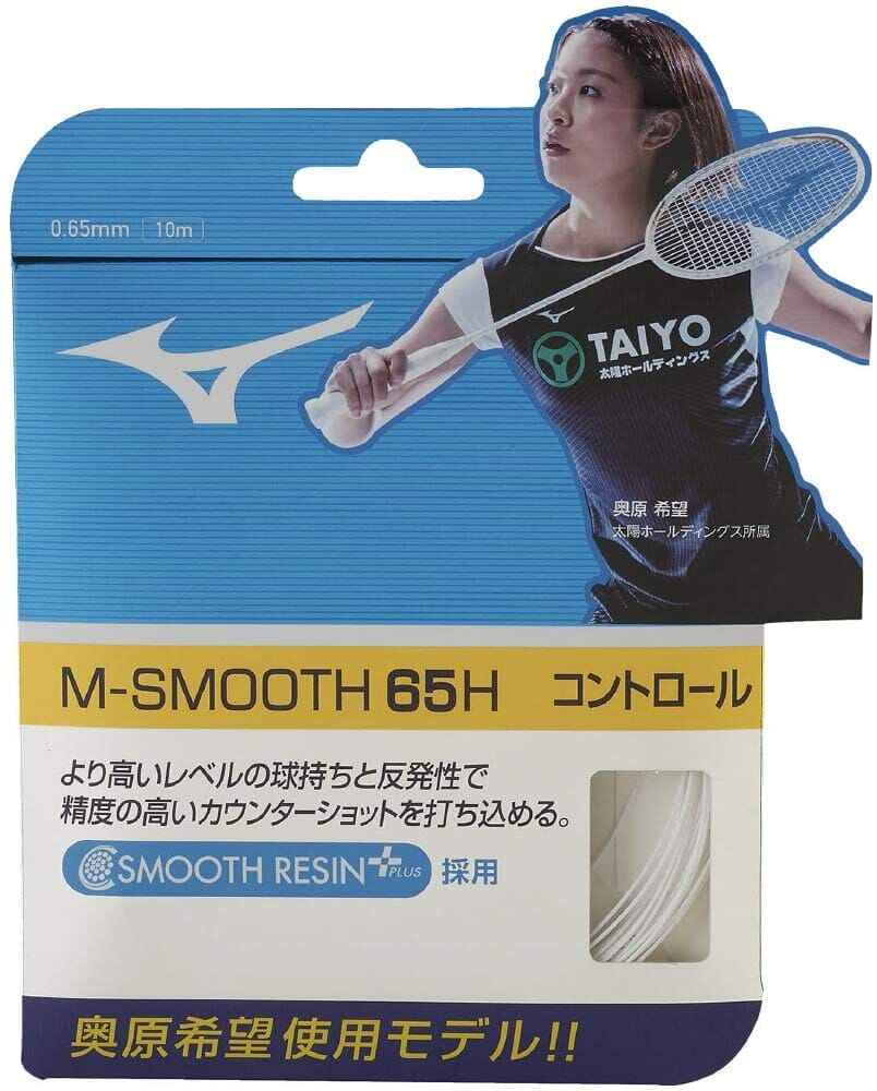 ミズノ(MIZUNO) バドミントン用ガット M-SMOOTH 65H 73JGA930