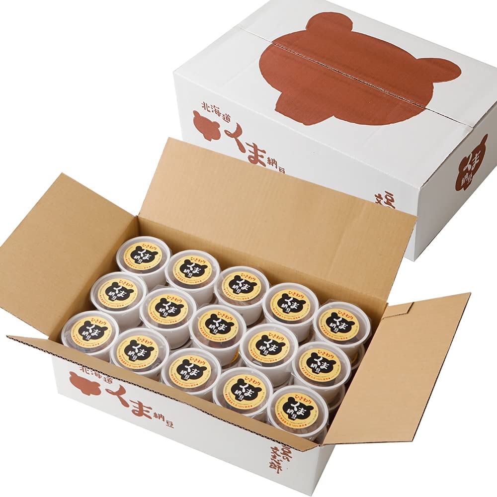 道南平塚食品 豆の文志郎 くま納豆 カップ ひきわり