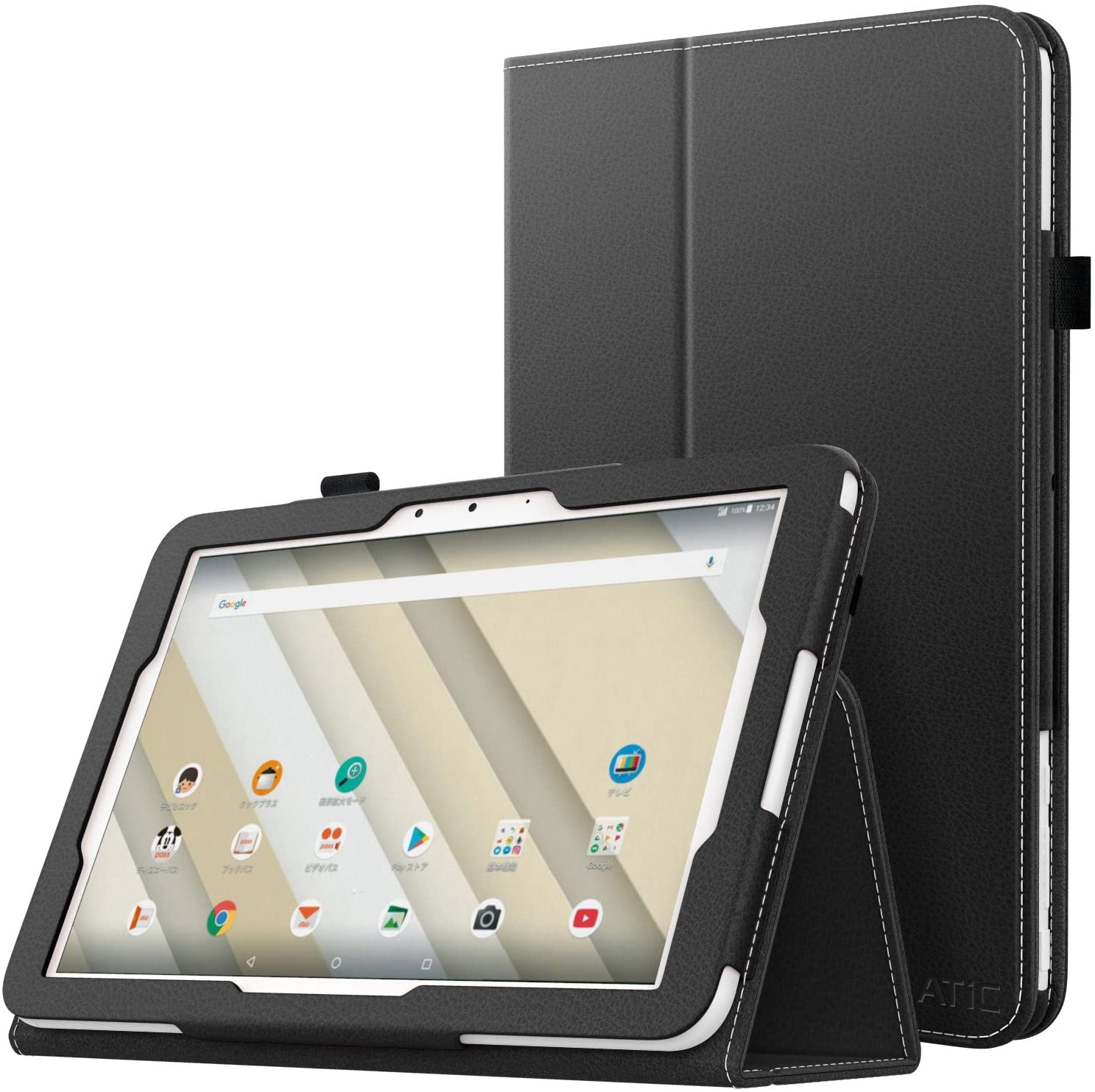 ATiC Qua tab QZ10 手帳型ケース 2018