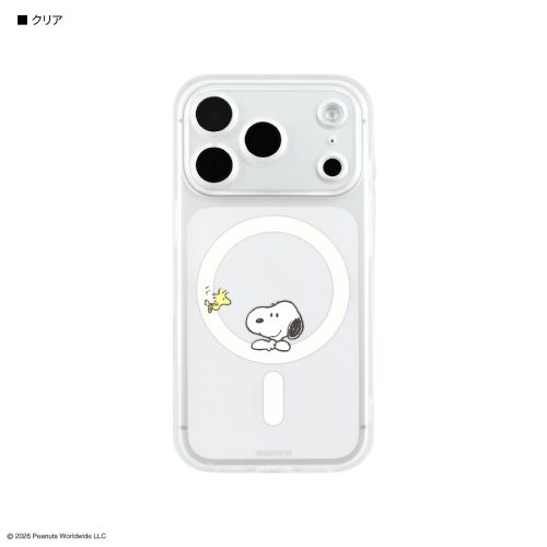グルマンディーズ ピーナッツ スヌーピー IIIIfit プランプフレーム iPhone18 Pro / 17 Pro MagSafe 対応 ケース SNGG-245