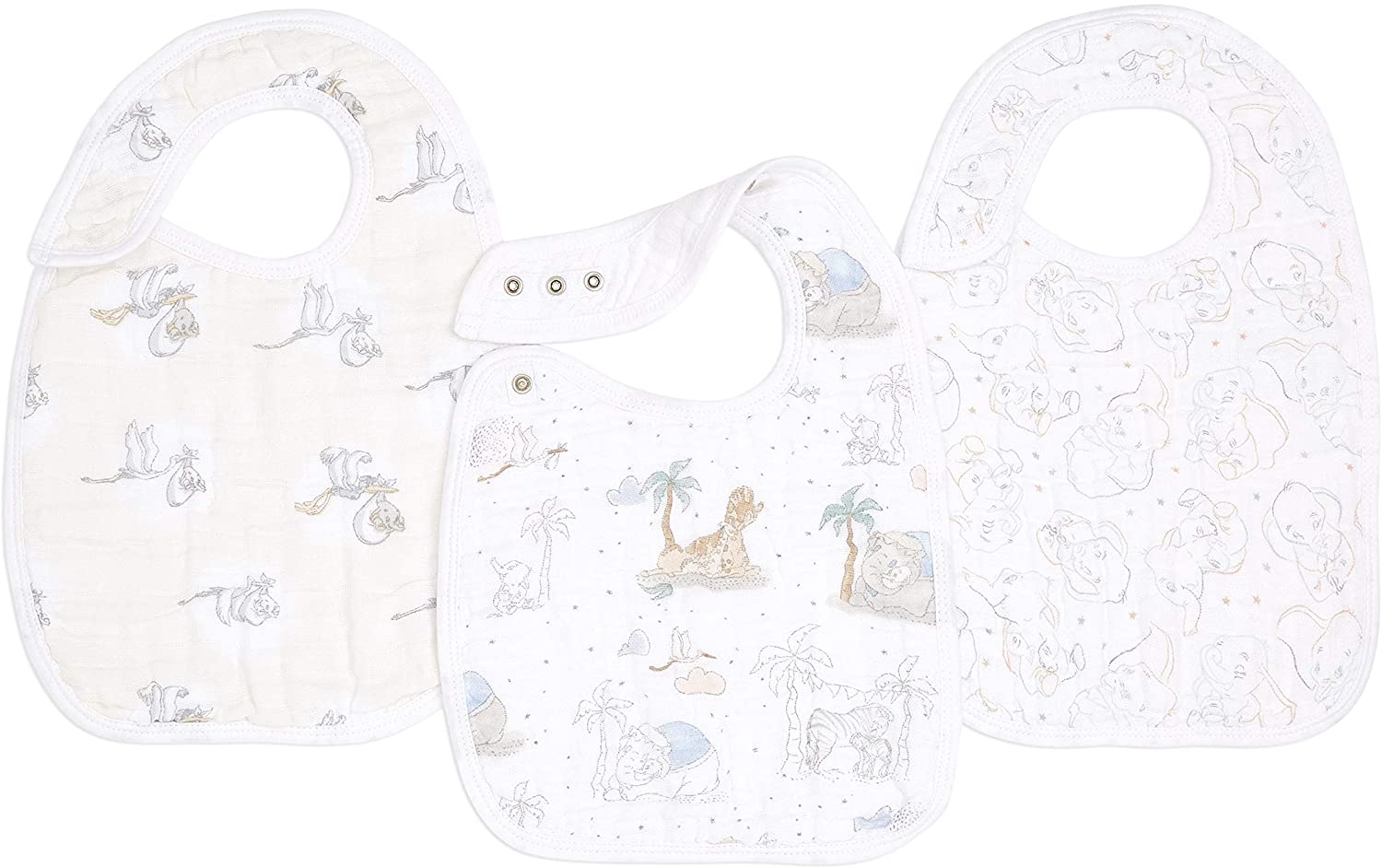 エイデンアンドアネイ(aden + anais) スタイ よだれかけ スナップビブ 3枚組セット マイダーリンダンボ ASNC30010DIJ