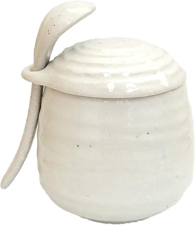 カワイ商会 茶碗蒸しの食器 粉引 スプーン付き 6d16714-317