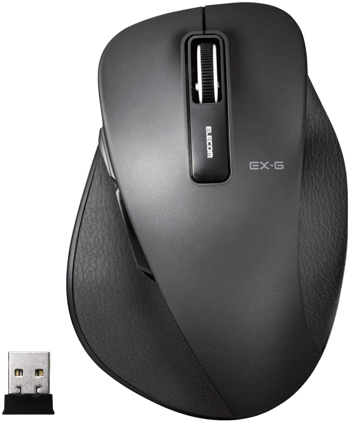 エレコム(ELECOM) EX-G ワイヤレスBlueLEDマウス Lサイズ M-XGL10DBBK