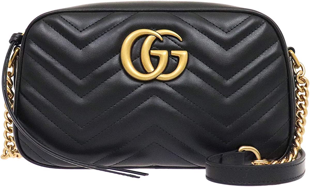 グッチ(GUCCI) GGマーモント キルティング スモール ショルダーバッグ