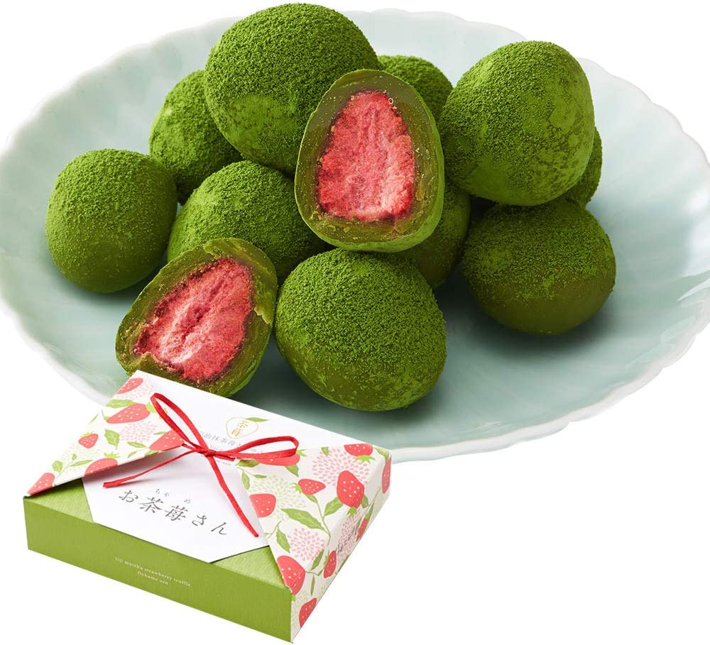 伊藤久右衛門 宇治抹茶苺とりゅふ お茶苺さん