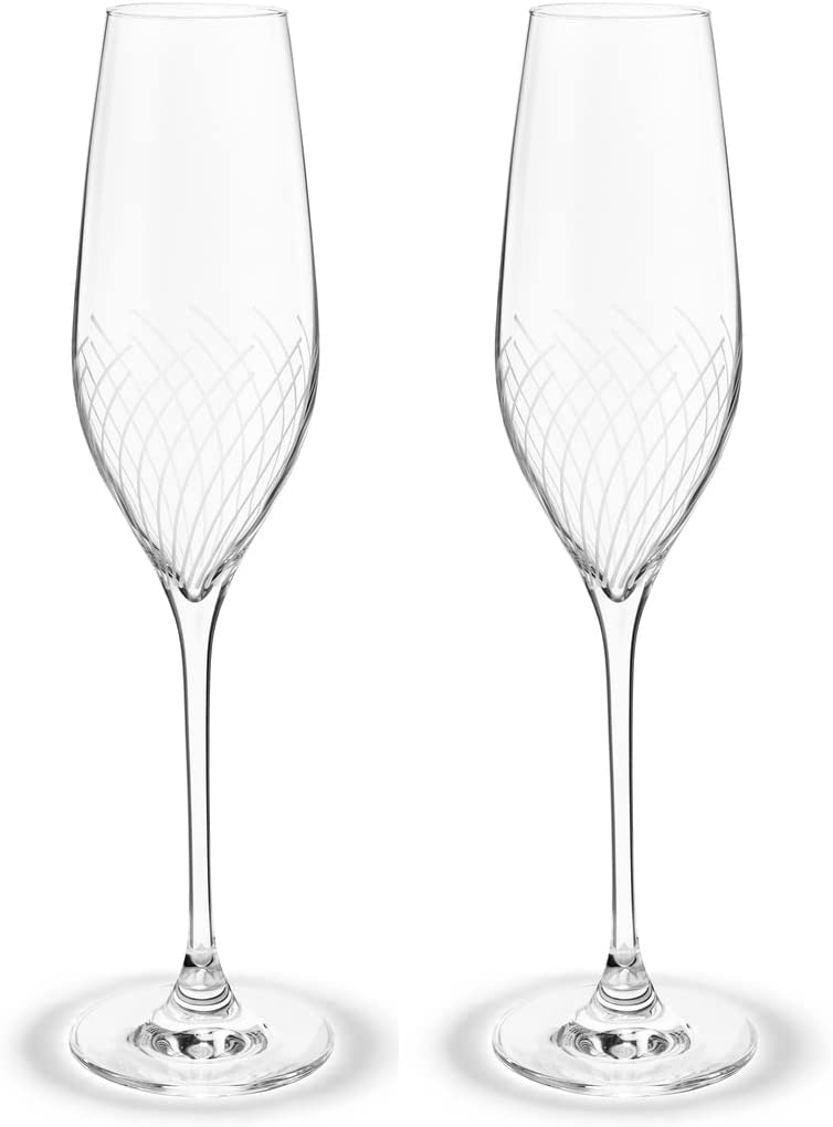 ホルムガード(HOLMEGAARD) カベルネ ライン シャンパングラス 2個セット