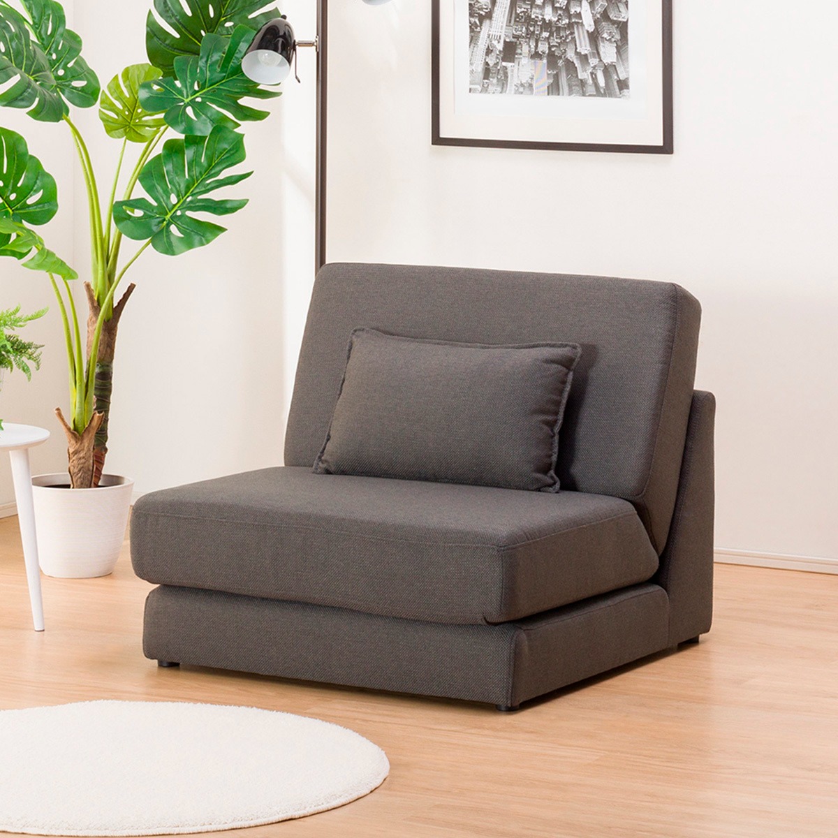 ニトリ(NITORI) 布張りソファベッド パーシー GY 1210375