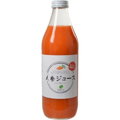 イー・有機生活 有機生活の人参ジュース りんご入り