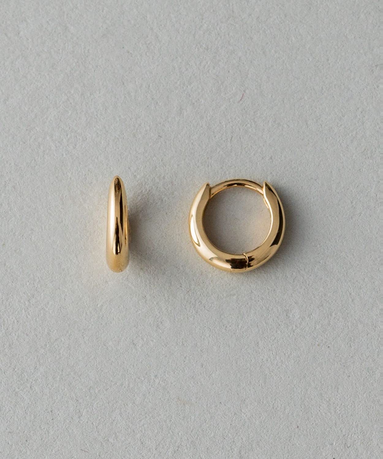 エテ(ete) K18YG フープ ピアス