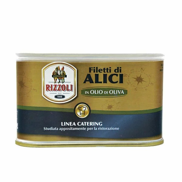 リッツォーリ(RIZZOLI) アンチョビ・フィレオリーブ油漬け 缶入り