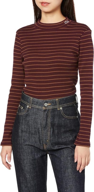 ラコステ(LACOSTE) モックネックロングスリーブTシャツ