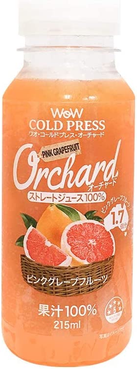 Wow-Food Wow コールドプレスオーチャード ピンクグレープフルーツ果汁