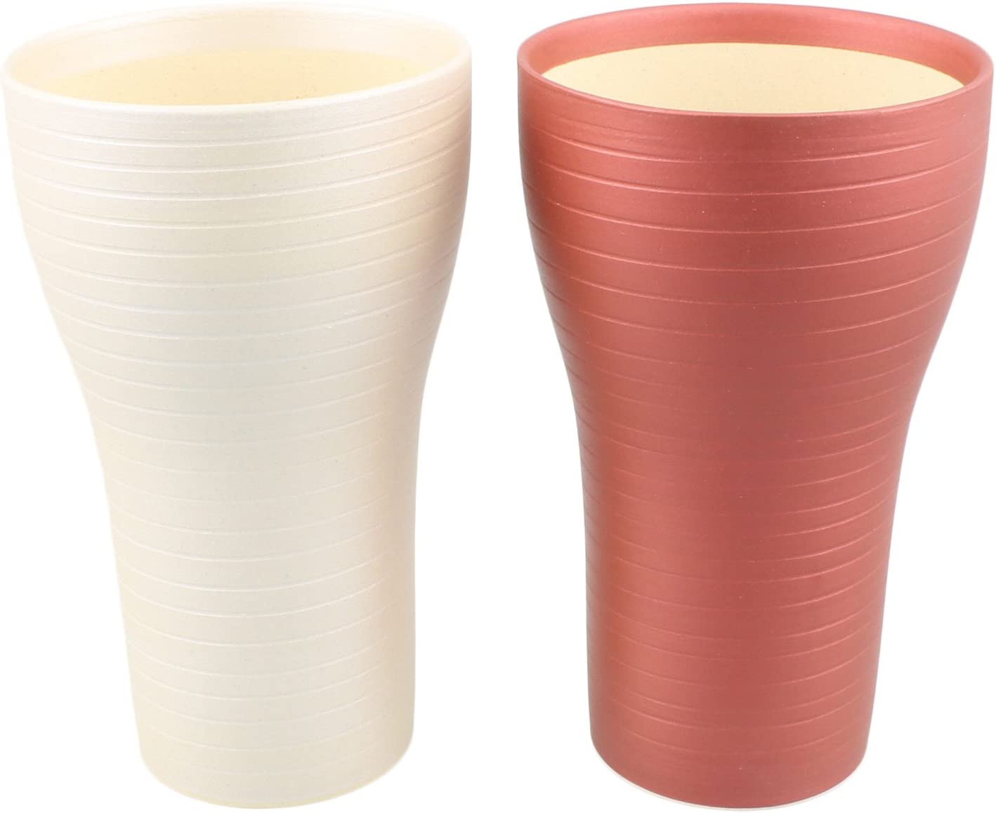 玉有 シフォン カッパー パールホワイト ペアビアカップ