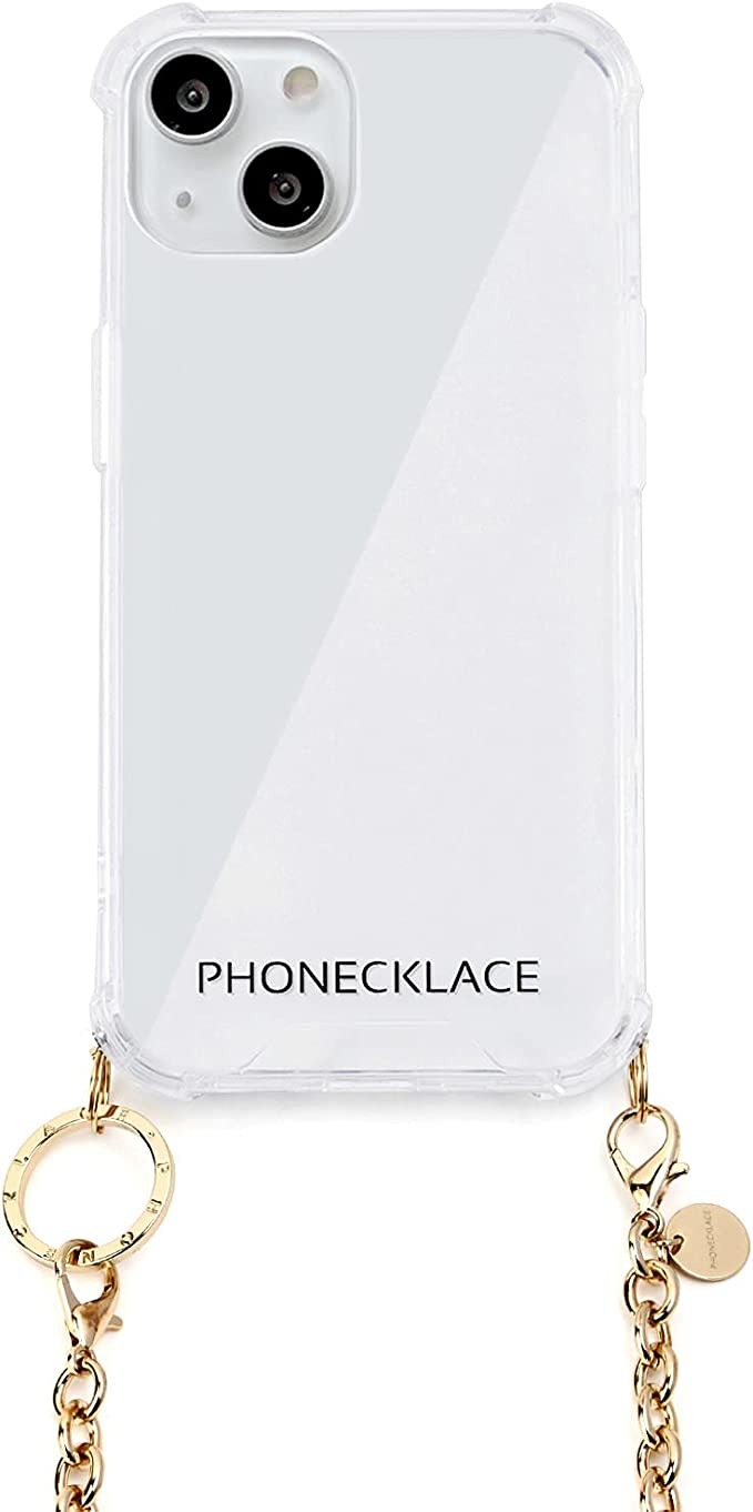 PHONECKLACE チェーンショルダーストラップ付きクリアケース 2021