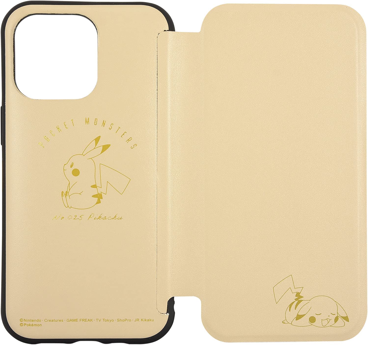 グルマンディーズ(gourmandise) ポケットモンスター IIIIfit Flip iPhone13 Pro対応ケース ピカチュウ POKE-736A