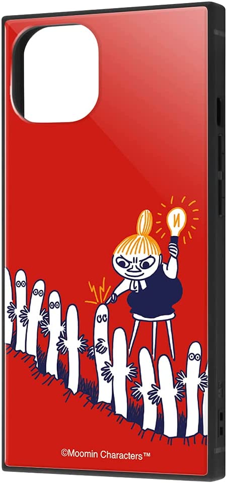 イングレム(ingrem) ムーミン 耐衝撃ハイブリッドケース KAKU リトルミイとニョロニョロ IQ-AP31K3TB/MT013