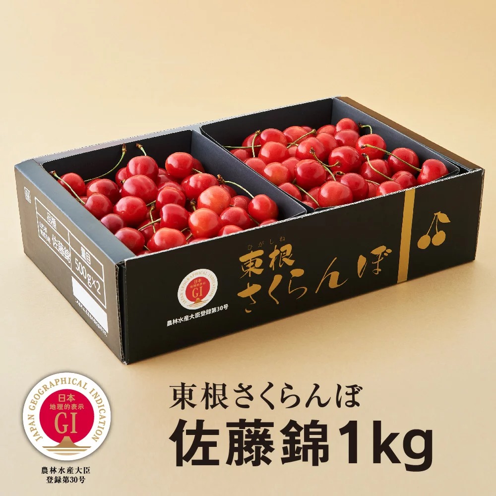 山形県東根市 GI 東根さくらんぼ 2023年産 佐藤錦 1kg 16,000円