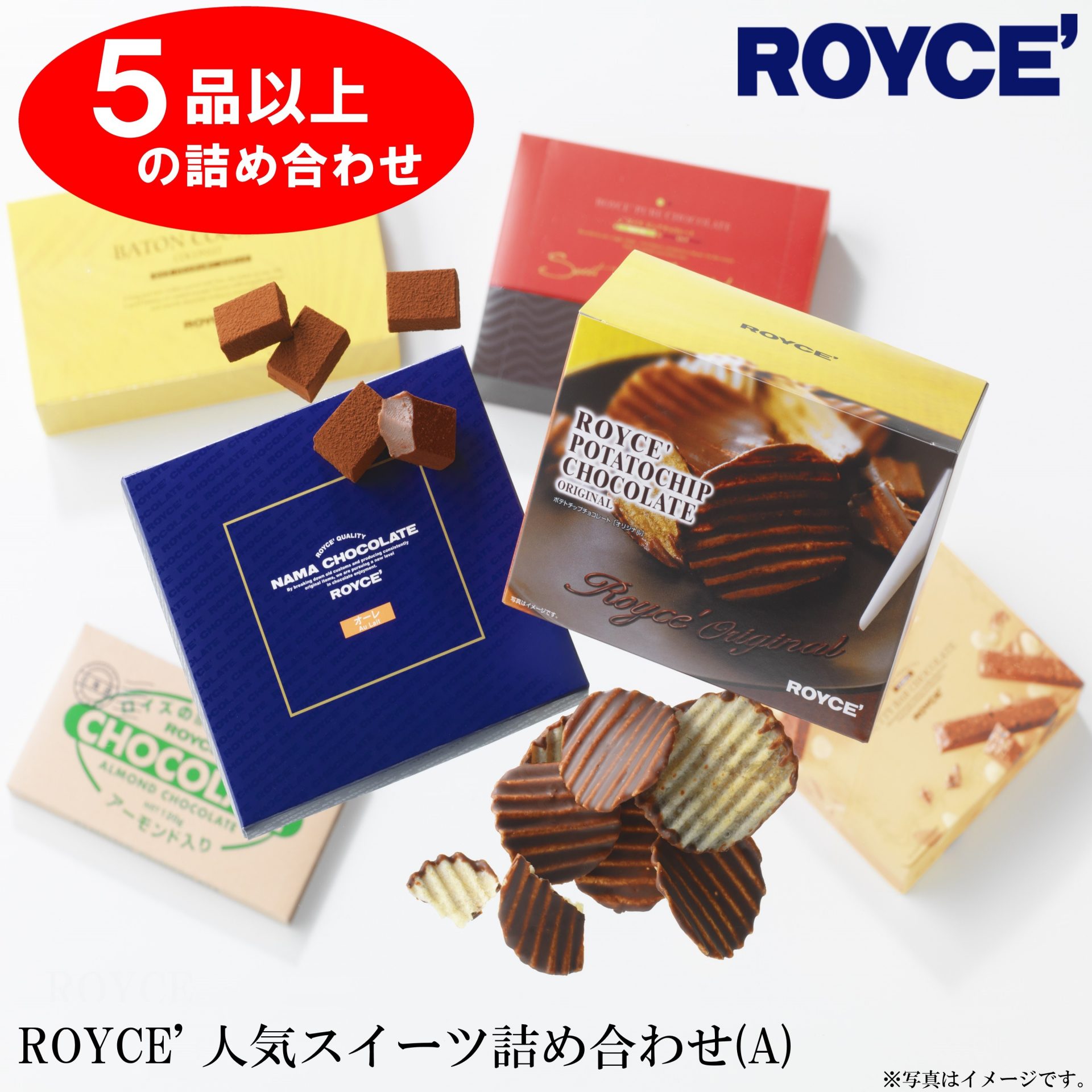 北海道当別町 ROYCE'人気スイーツ詰め合わせ A 5品以上 10,000円