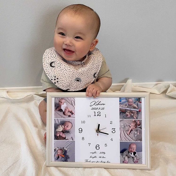 お名前時計.com シンプルA横型デザイン時計