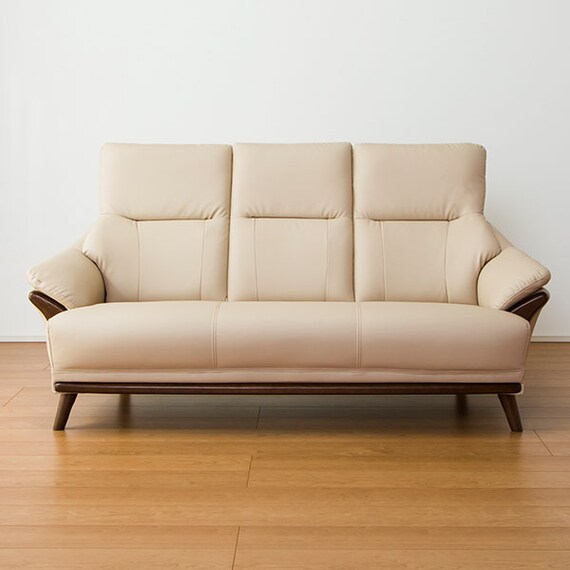 ニトリ(NITORI) 傷・汚れに強い合成皮革 3人用ソファ Nシールド コウテイ3 1135143