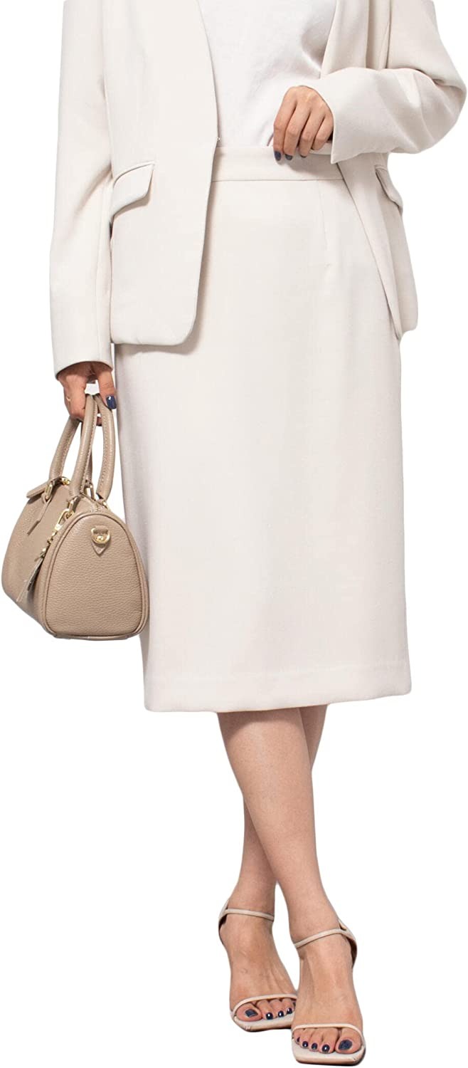 ノーリーズ(NOLLEY’S) ウォッシャブルダブルクロススーツスカート