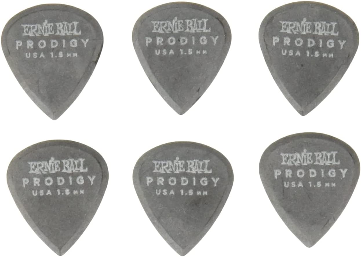 ERNIEBALL 1.5MM BLACK MINI PRODIGY PICKS 6-PACK P09200