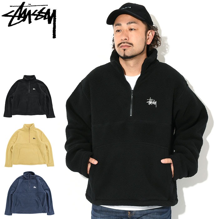 ステューシー(STUSSY) Half Zip Mock Neck JKT フリース