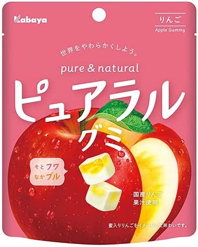 カバヤ食品 ピュアラルグミ りんご