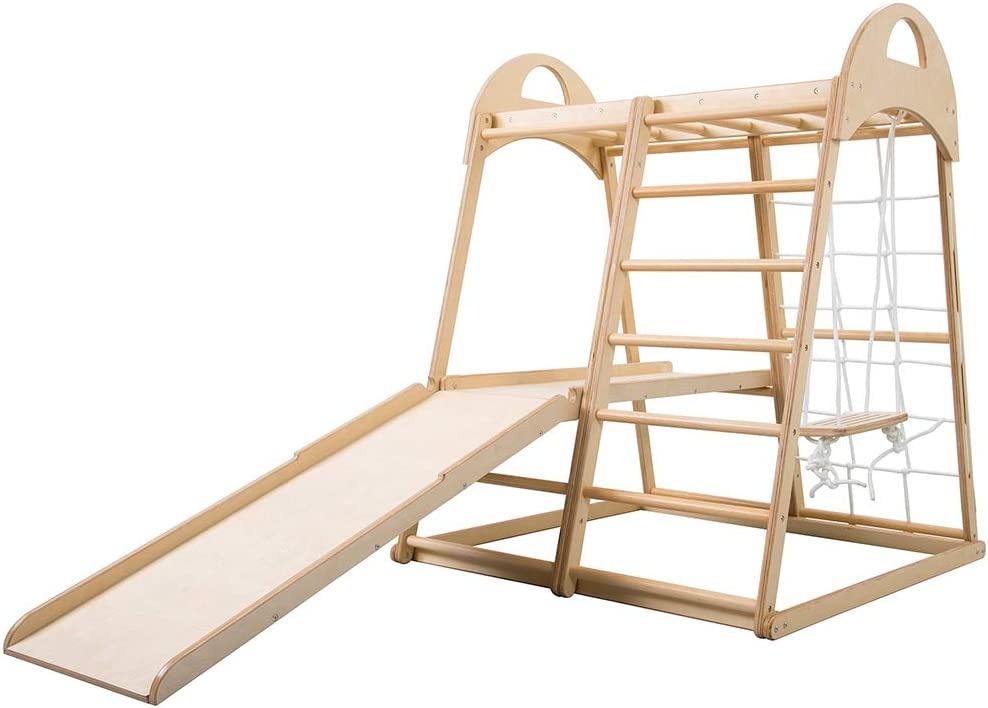 ユメカ(YUMEKA) ジャングルジム木製滑り台 WF197737