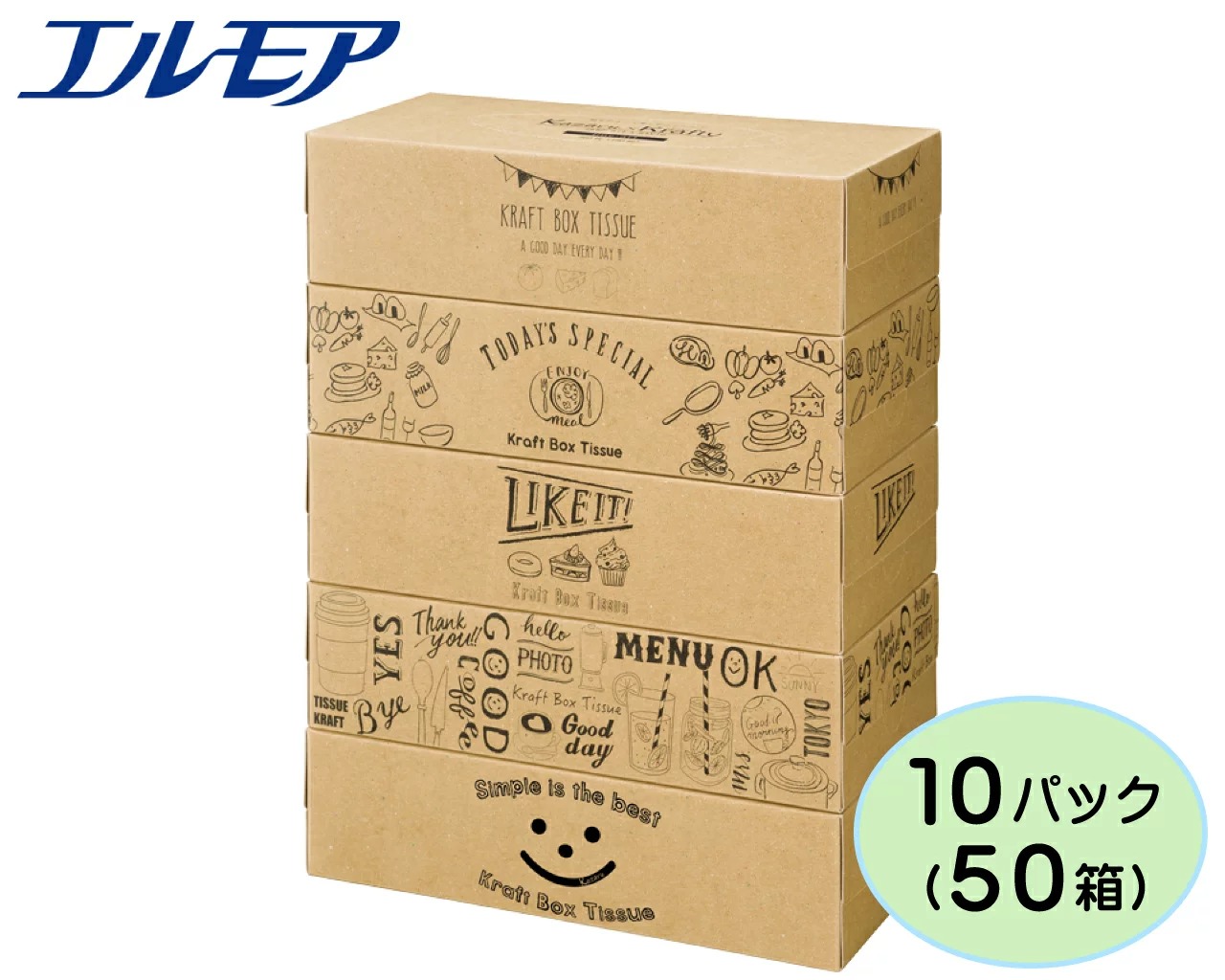 愛媛県四国中央市 エルモア Kazaru×Kraftyラインアート 5個ポリ×10パック 10,000円