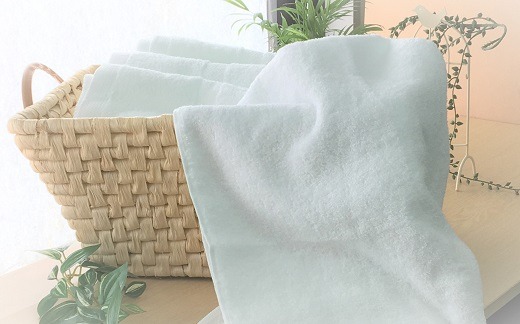 大阪府貝塚市 大阪泉州タオル 白いバスタオル4枚セット 10,000円