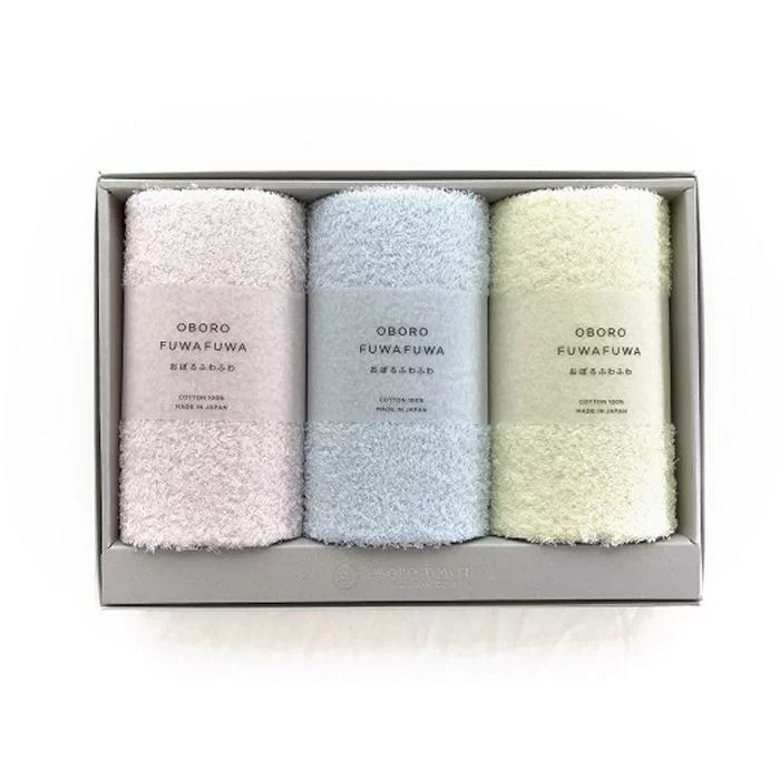 三重県津市 おぼろタオル 柔らかそーねフェイスタオル3枚ギフトセットP 10,000円