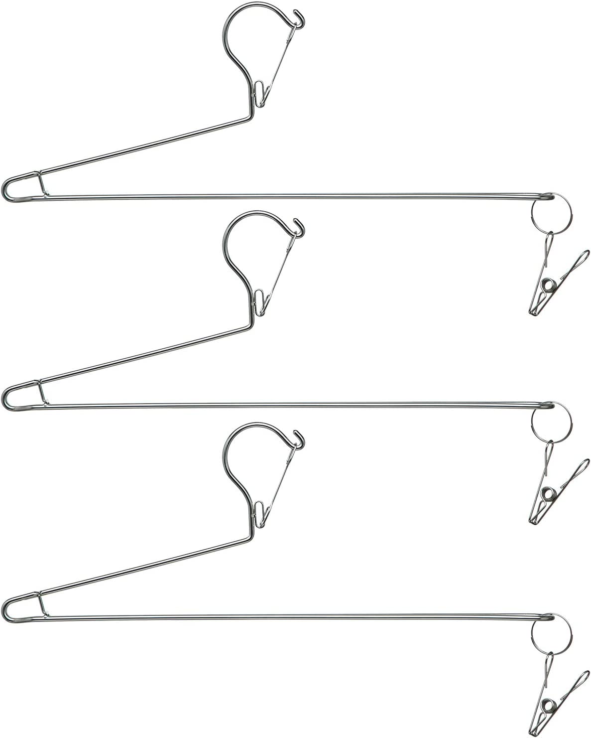谷口金属工業 ステンレス バスタオルハンガー 3本組