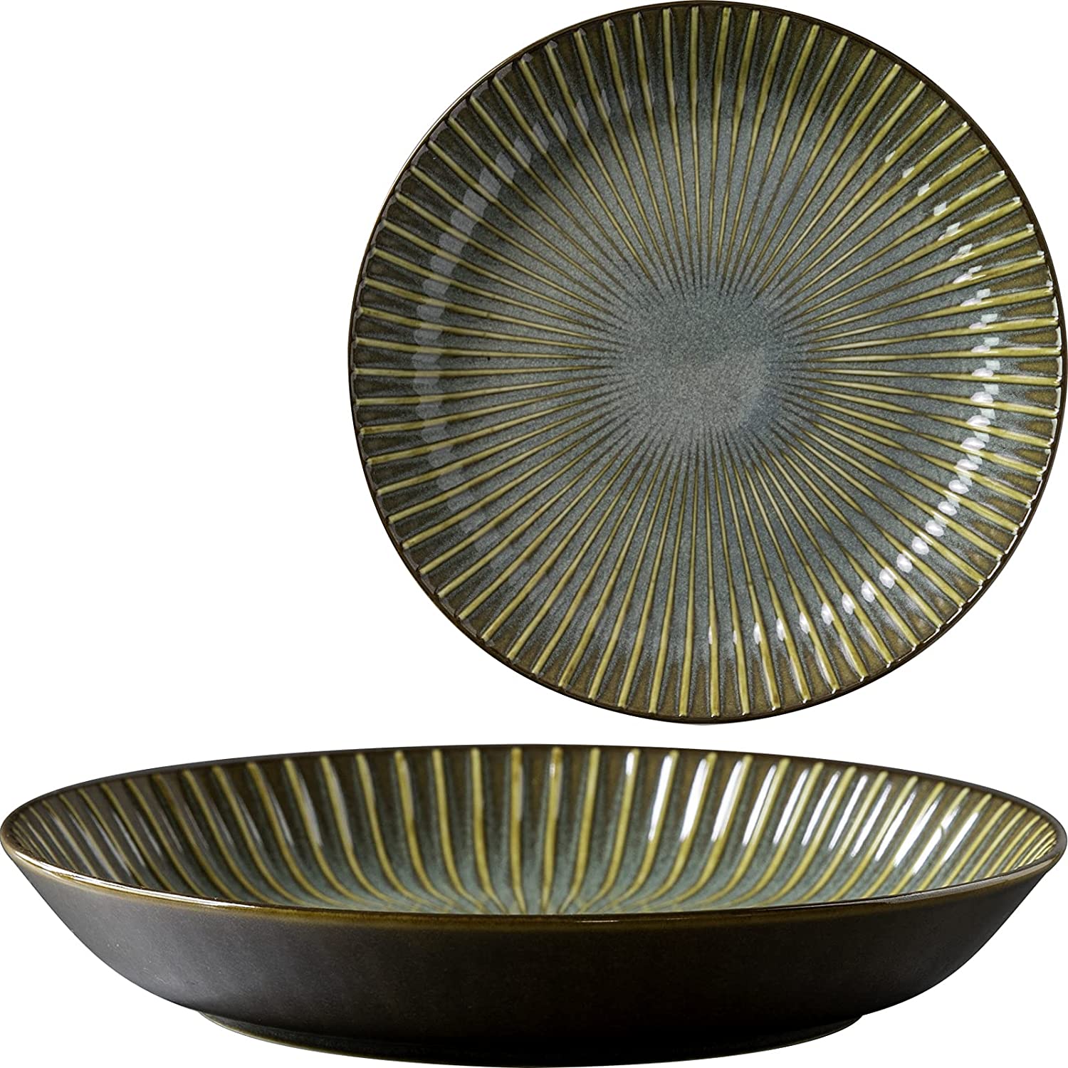 みのる陶器(Minorutouki) 窯変SENDAN 225ディーププレート