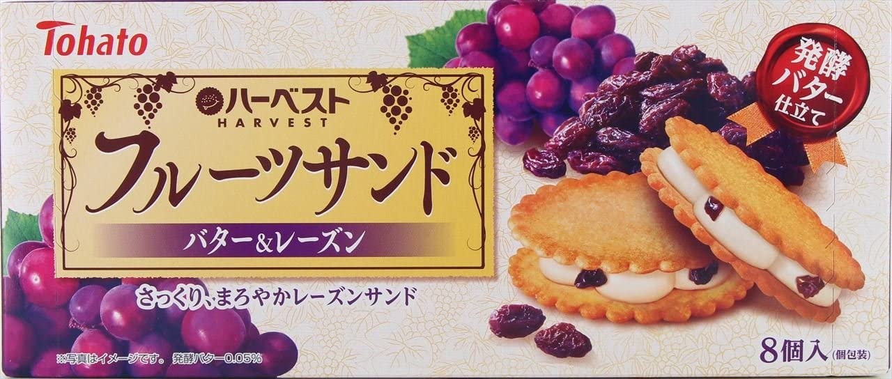 東ハト(Tohato) ハーベストフルーツサンド バター＆レーズン