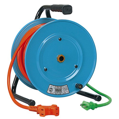 日動工業 電工ドラム 100V 屋内型 びっくリール アース無し 30m RSA-30S