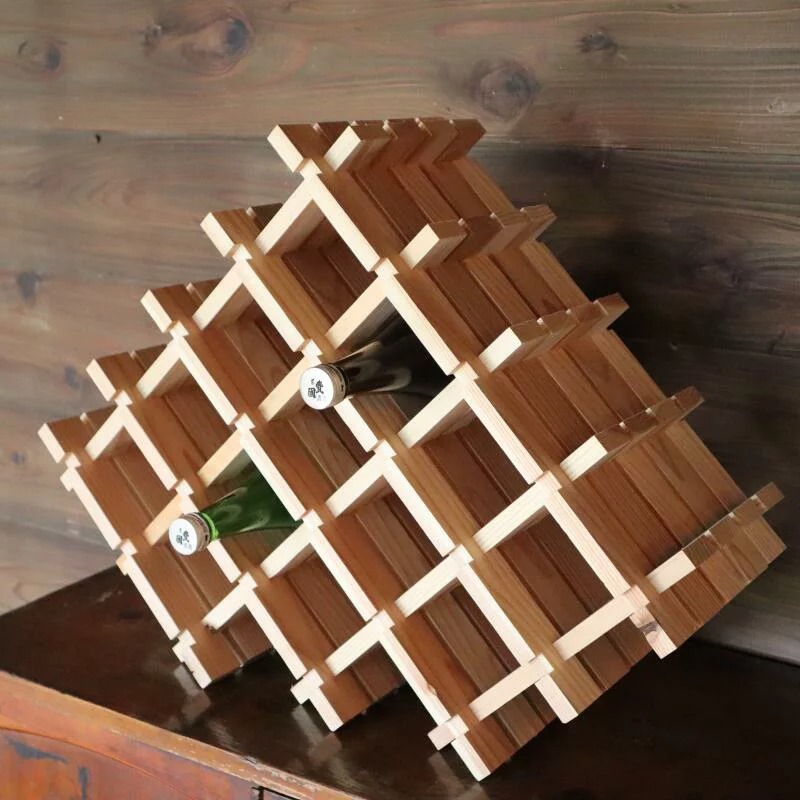 福島県古殿町 組手什組立キット ワインラック大