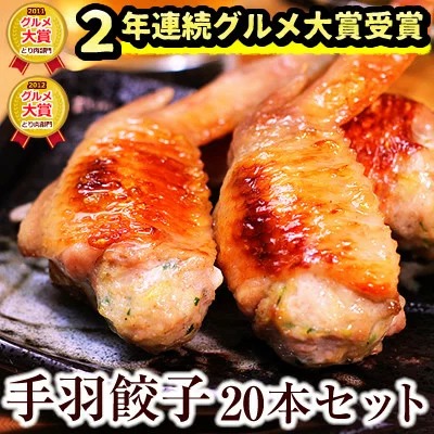 千葉県香取市 手羽先餃子20本セット 水郷のとりやさん 10,000円