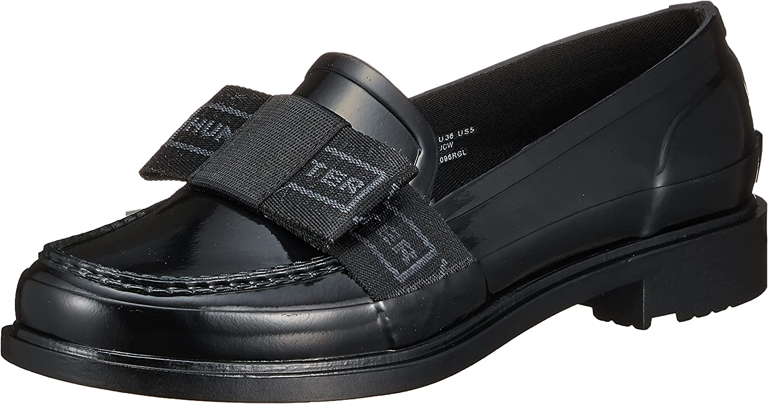 ハンター(HUNTER) レディース リファインド ボウ グロス ペニー ローファー