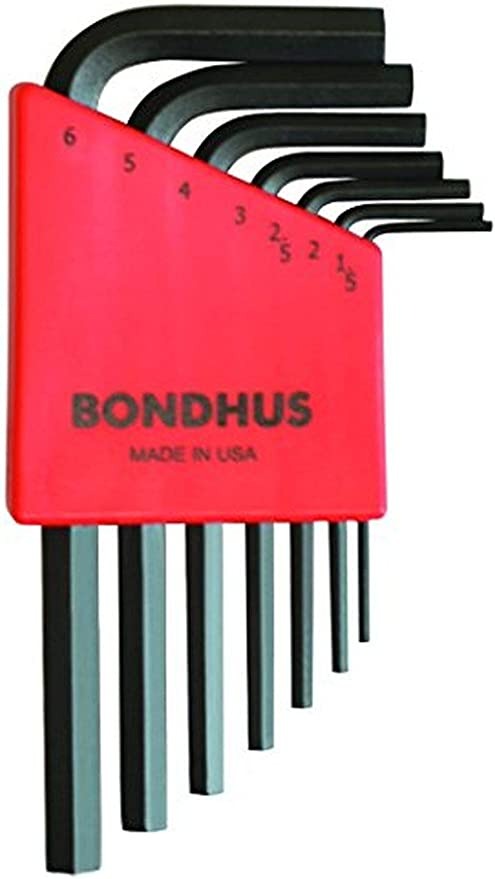 ボンダス(BONDHUS) 六角L-レンチ ショートセット 黒染め加工 7本組 HLX7MS No.12292