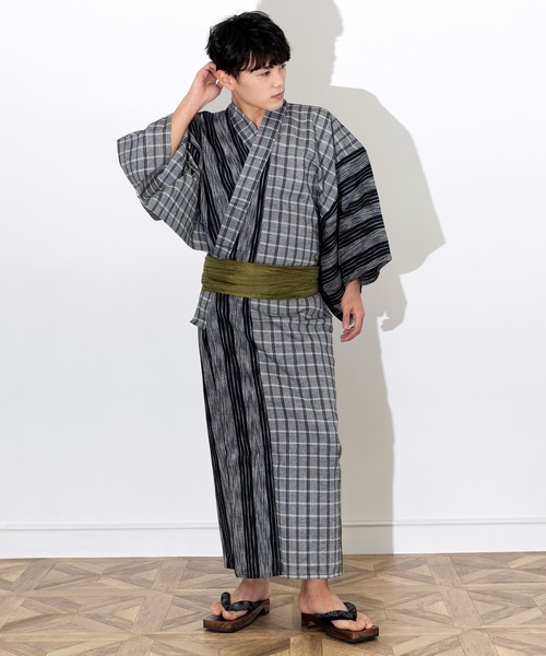 キョウエツ(KYOETSU) 切替浴衣4点セット