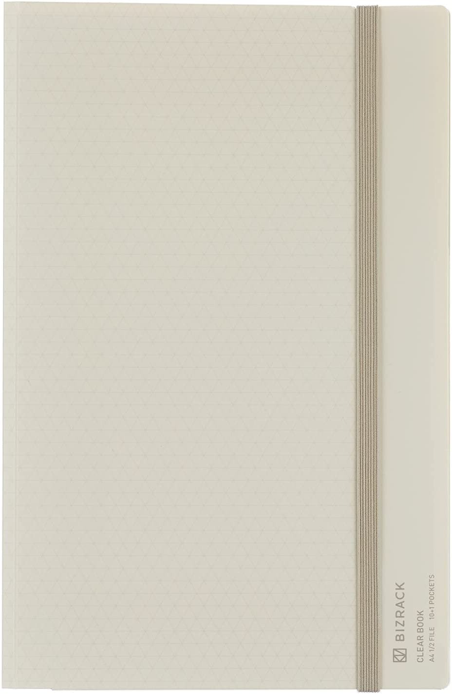 コクヨ(KOKUYO) 2つ折りクリヤーブック BIZRACK 固定式 サイドスローR A4 ラ-BRFL10W