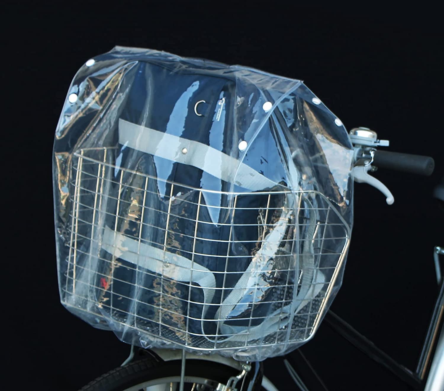 サギサカ(SAGISAKA) 防水カゴキャップ 透明 前カゴ用ワイド 34305